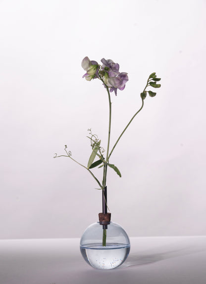 グラシリウム花瓶 ネオンブルー